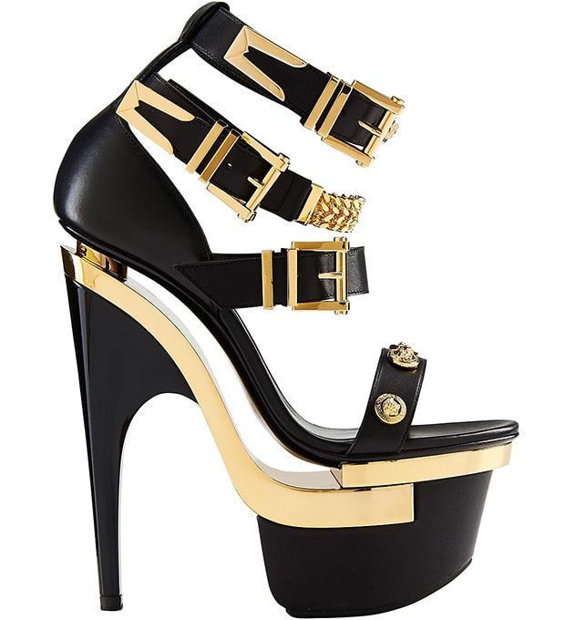 Versace Studded Platform Sandals