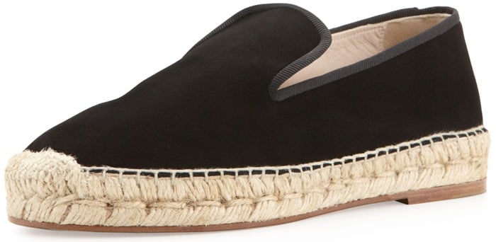 Elyse Walker Los Angeles Dee Suede Espadrille Loafers