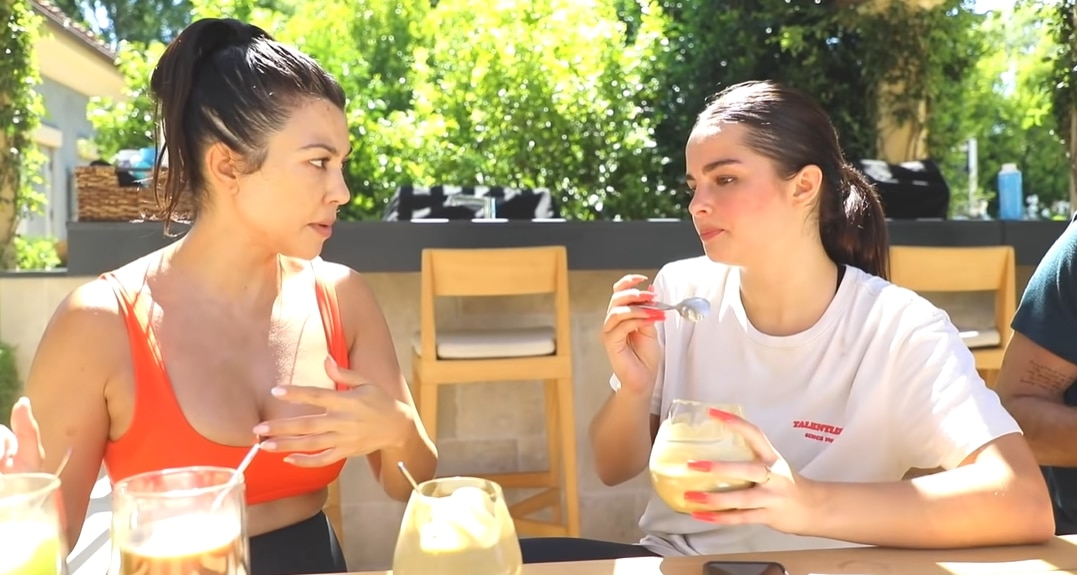 TikTok star Addison Rae got the opportunity to taste Kourtney Kardashian's signature avocado pudding smoothie