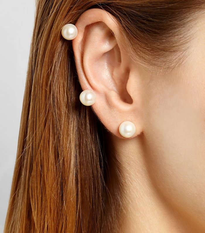 Pearl ear cuff from New York-based jewelry designer Ana Khouri