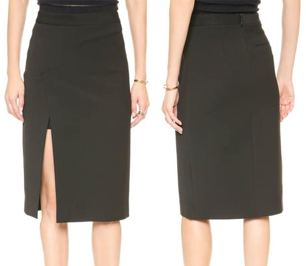 BCBGMAXAZRIA Grayce Slit Skirt