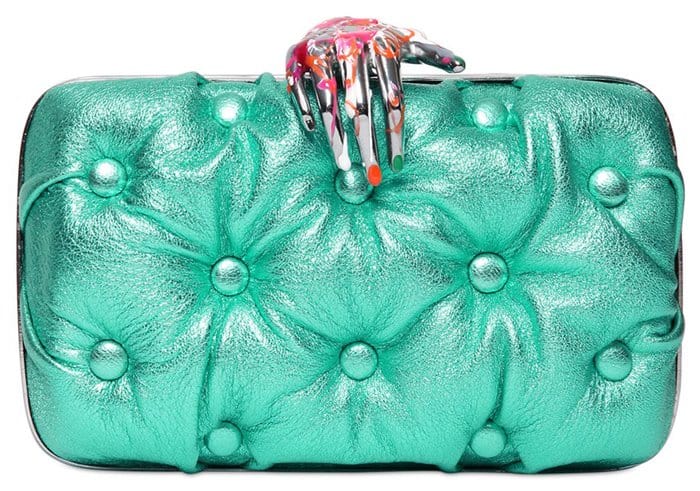 Benedetta Bruzziches Carmen Quilted Leather Clutch