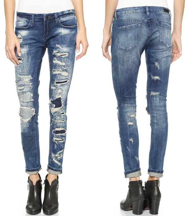 Blank Denim Skinny Distressed Jeans