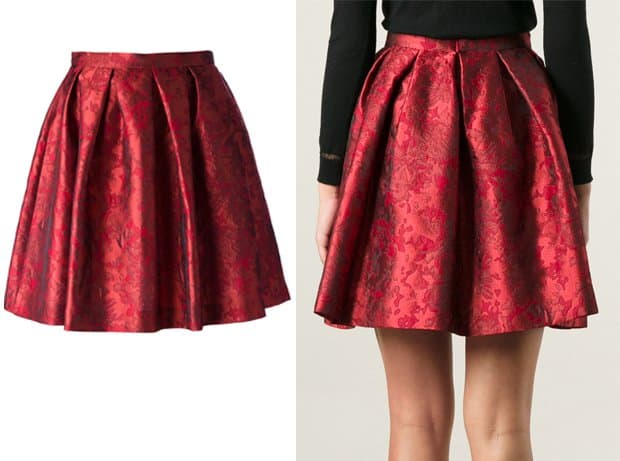 Charlott Baroque Pleated Mini Skirt