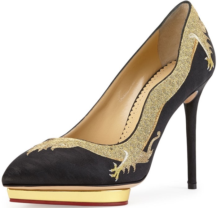 Charlotte Olympia "Auspicious Debbie Dragon" Pumps