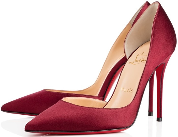 Christian Louboutin Red Iriza Half-d’Orsay Pumps