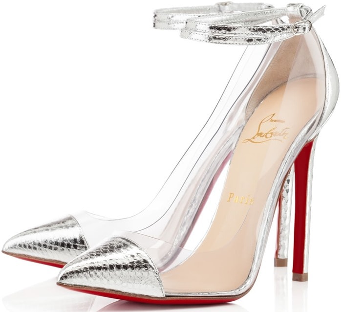 Christian Louboutin Silver Un Bout