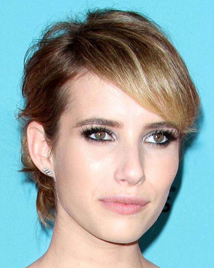 Emma Roberts at the fourth season premiere of her hit show, American Horror Story: Freak Show, held at TCL Chinese Theatre in Hollywood on October 5, 2014