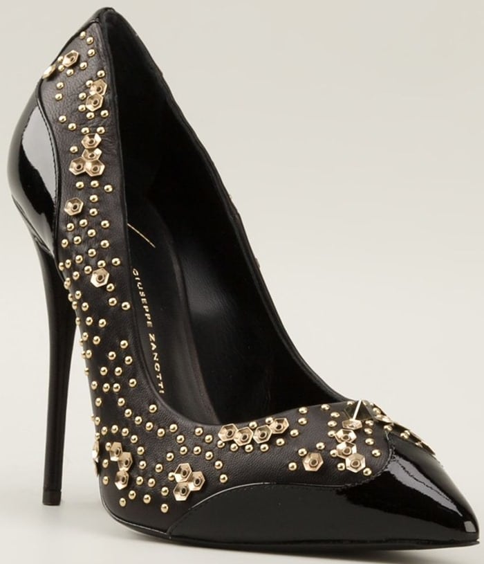 Giuseppe Zanotti Black Studded Pumps