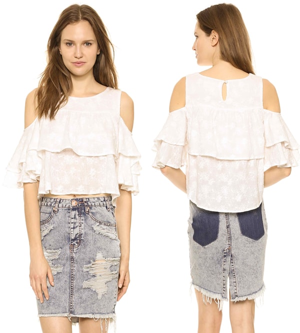 JOA Ruffled Blouse