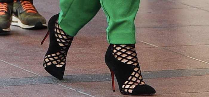 Jennifer Lopez rocks Christian Louboutin Encage booties