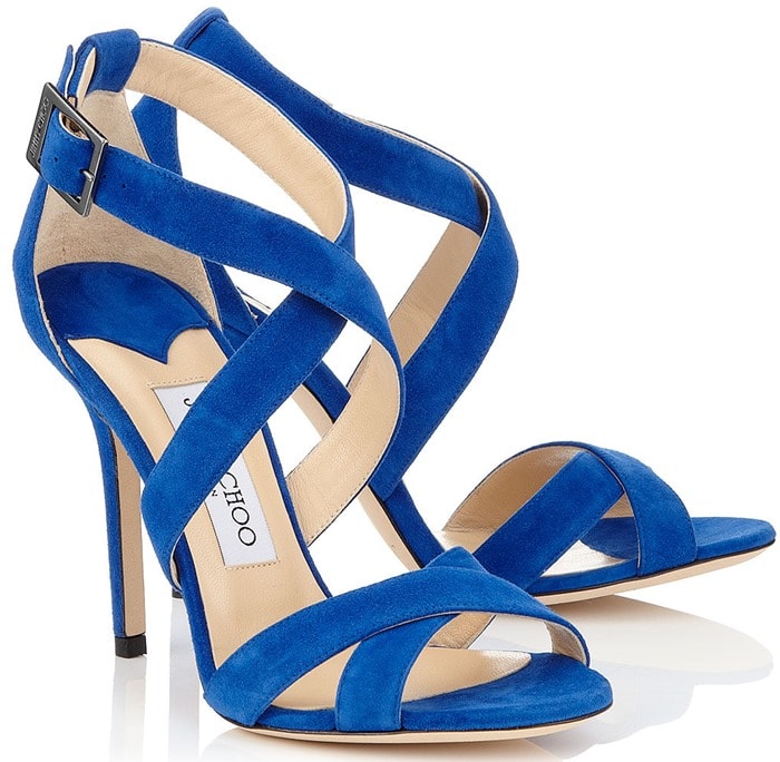 Jimmy Choo Blue Lottie Sandals