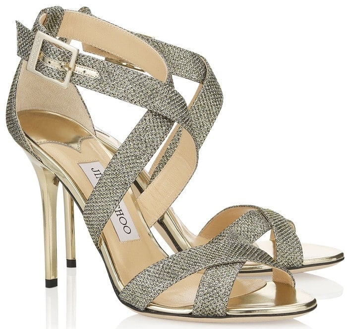 Jimmy Choo Silver Lottie Sandals