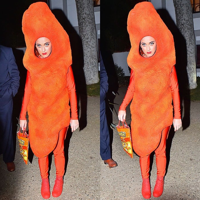 All the Details of Katy Perry's Cheeto Halloween Costume