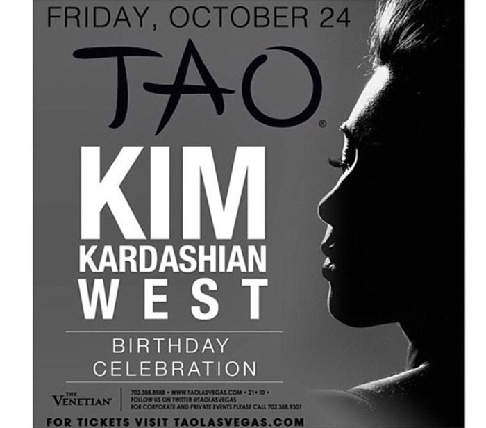 Kim Kardashian West's birthday celebration poster was shared on Instagram on October 15, 2014