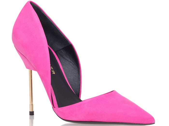 Kurt Geiger Pink Suede Bond Pumps