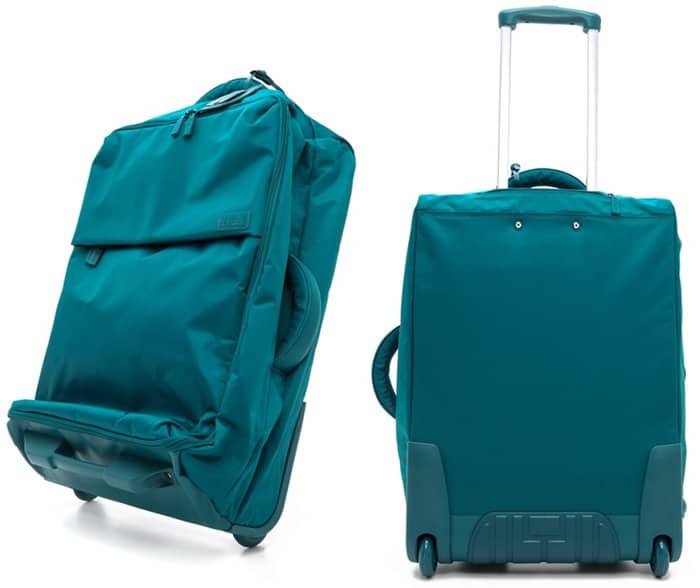 Lipault Paris Foldable Wheeled 25" Packing Case in Teal