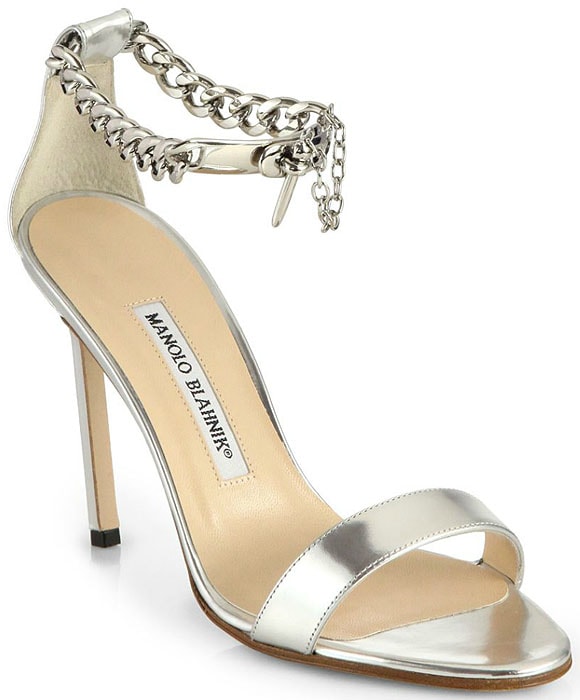 Manolo Blahnik Chaos ankle-chain sandals