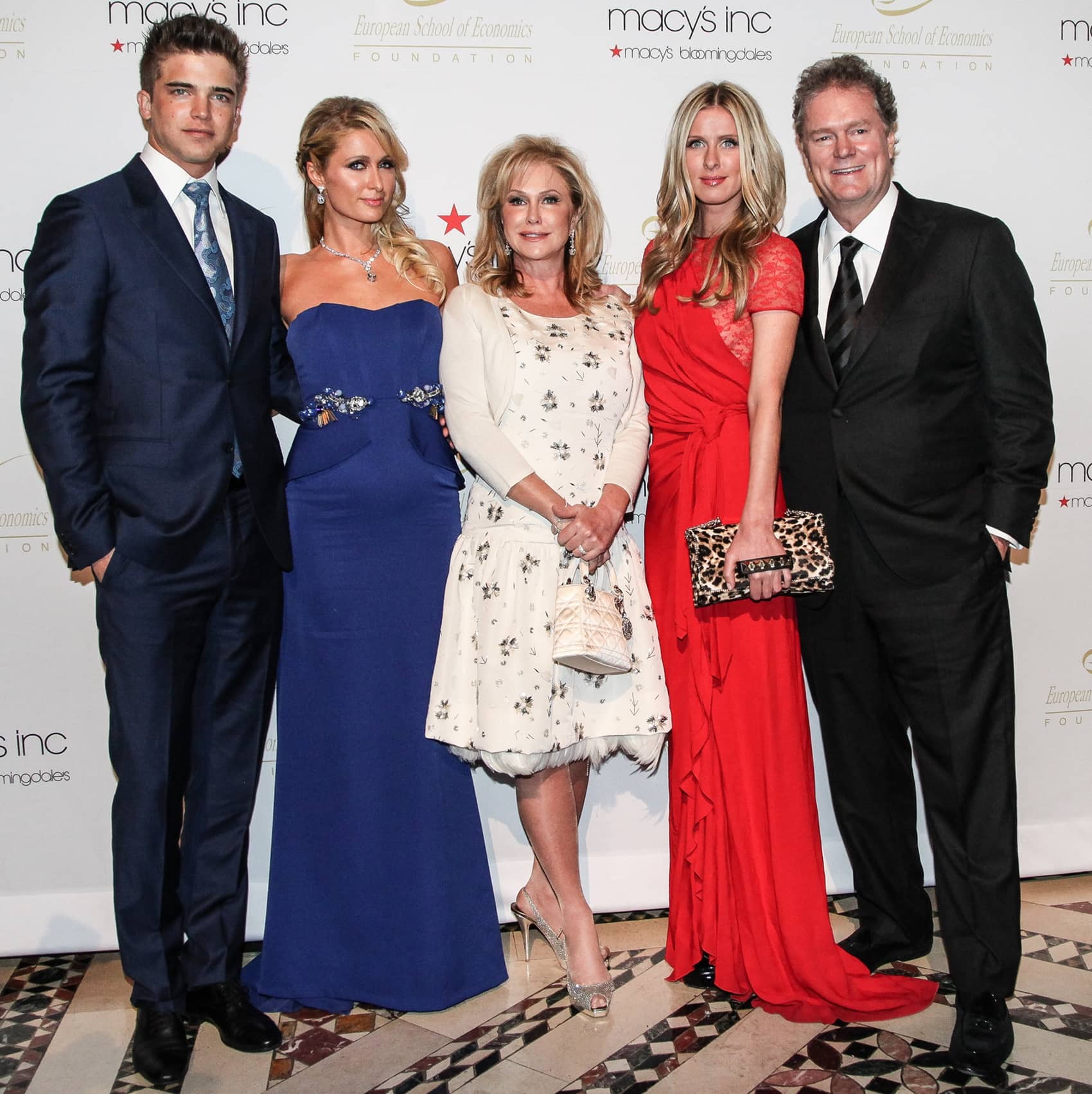 Spanish model River Viiperi, Paris Hilton, Kathy Hilton, Nicky Nilton, and Rick Hilton attend European School Of Economics Foundation Vision And Reality Awards