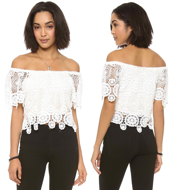 Nightcap Clothing Carmen Crochet Top