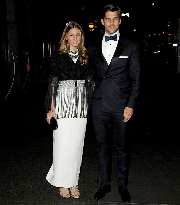 Olivia Palermo and Johannes Huebl at the 31st Annual FGI Night of Stars event at Cipriani Wall Street in New York City on October 23, 2014
