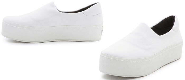 Opening Ceremony White Slip On Platform Sneakers Tiger