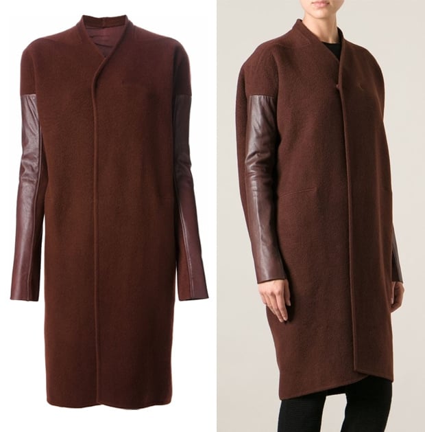 Rick Owens Contrasting Sleeves Coat