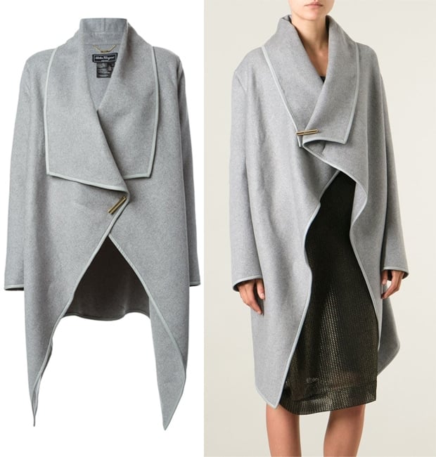 Salvatore Ferragamo Draped Loose Fit Coat