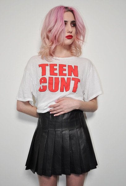 Rita Ora Wears Teen Cunt T Shirt At London Fashion Weeksexiz Pix
