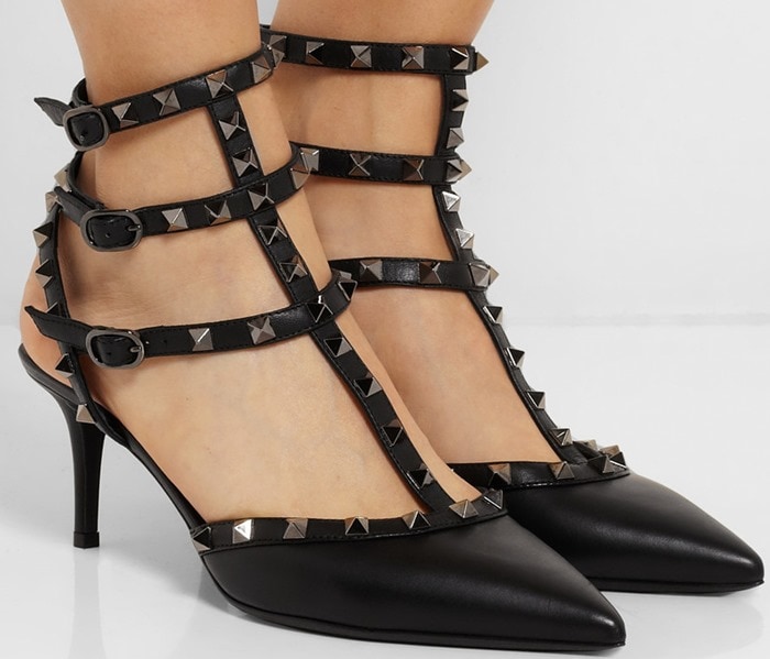 Valentino Rockstud leather pumps