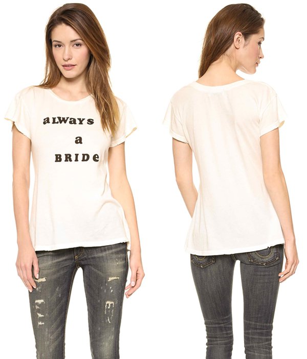 Wildfox Never a Bridesmaid Crew Tee