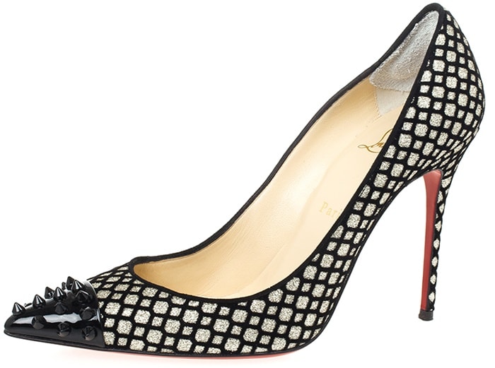 Christian Louboutin "Geo" Pumps Neon Glitter