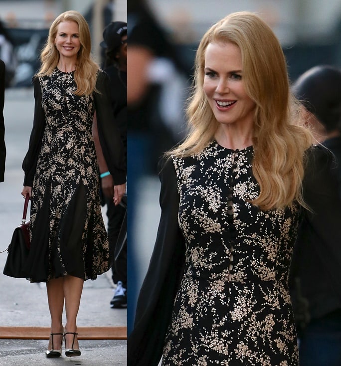 Nicole Kidman on for late-night talk show 'Jimmy Kimmel Live!'