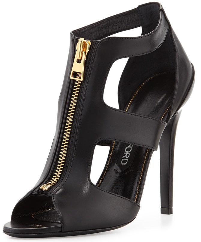 Tom Ford Cutout Zip-Front Booties