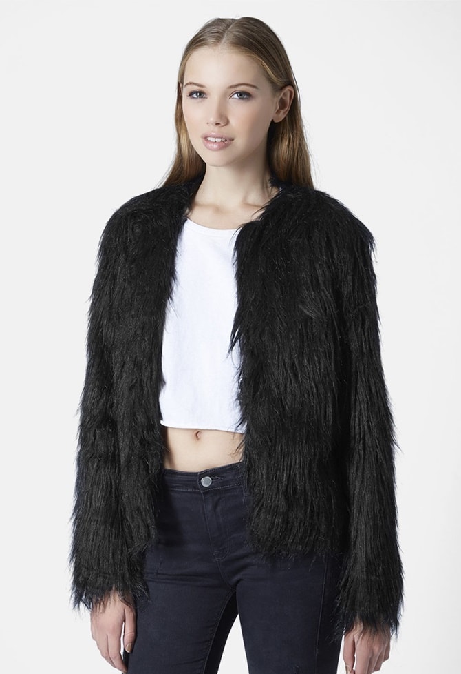 Topshop Gorilla Faux Fur Jacket