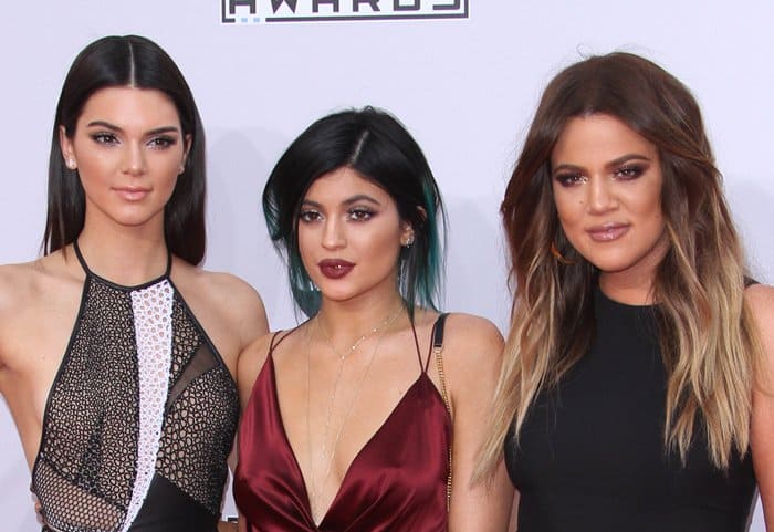 Kendall Jenner, Kylie Jenner, and Khloe Kardashian made a statement with their bold fashion choices on the red carpet at the 2014 American Music Awards