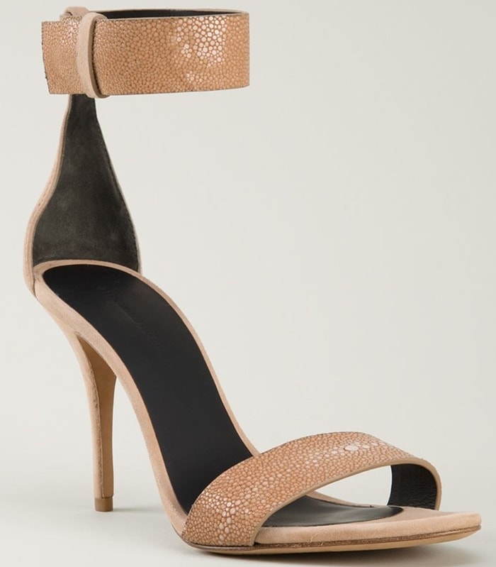 Beige Alexander Wang Antonia Ankle-Wrap Sandals