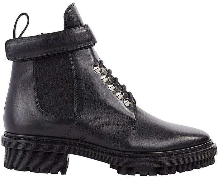 Balenciaga Velcro-Ankle-Strap Biker Boots