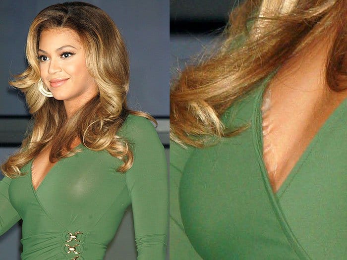 Beyonce was caught utilizing double-sided boob tape to ensure her outfits stayed in place flawlessly