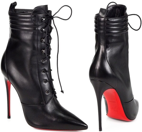 Christian Louboutin "Mado" Leather Ankle Boots