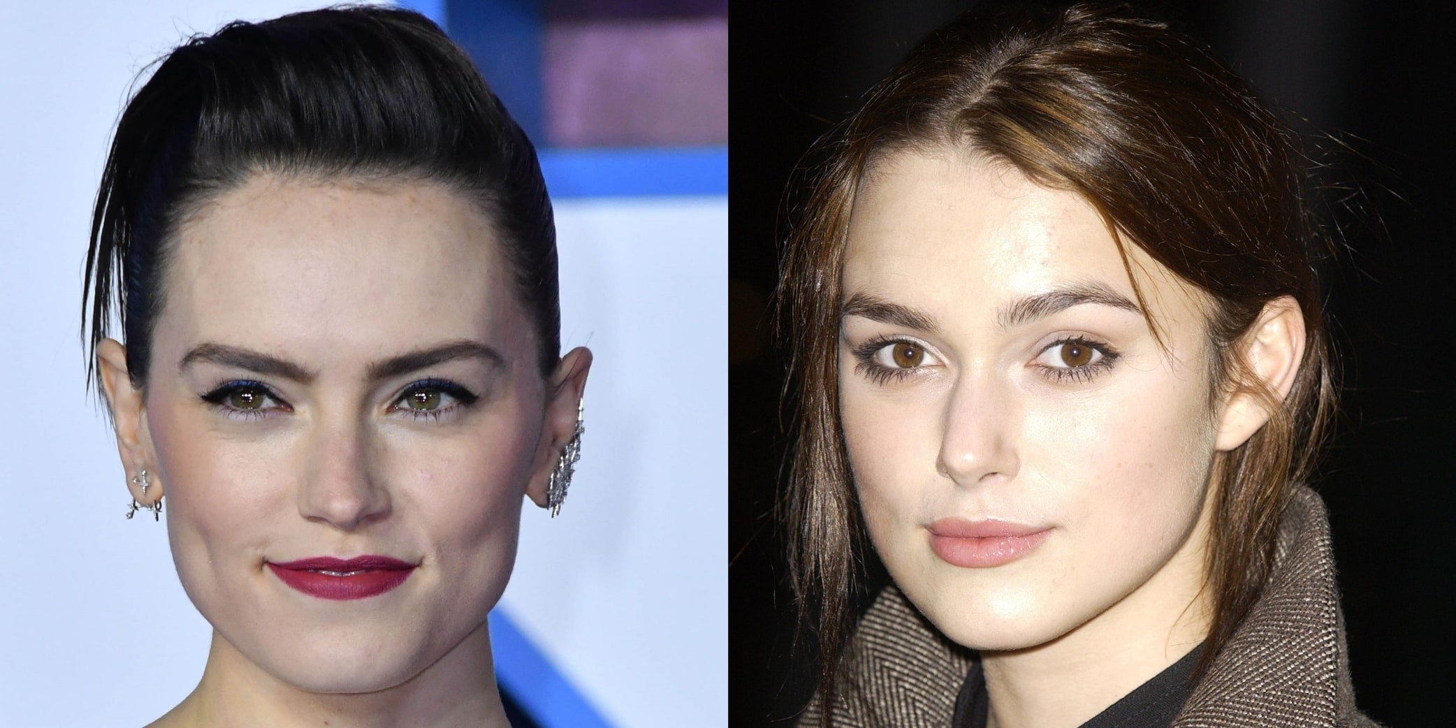 Unrelated yet undeniably similar: Daisy Ridley and Keira Knightley