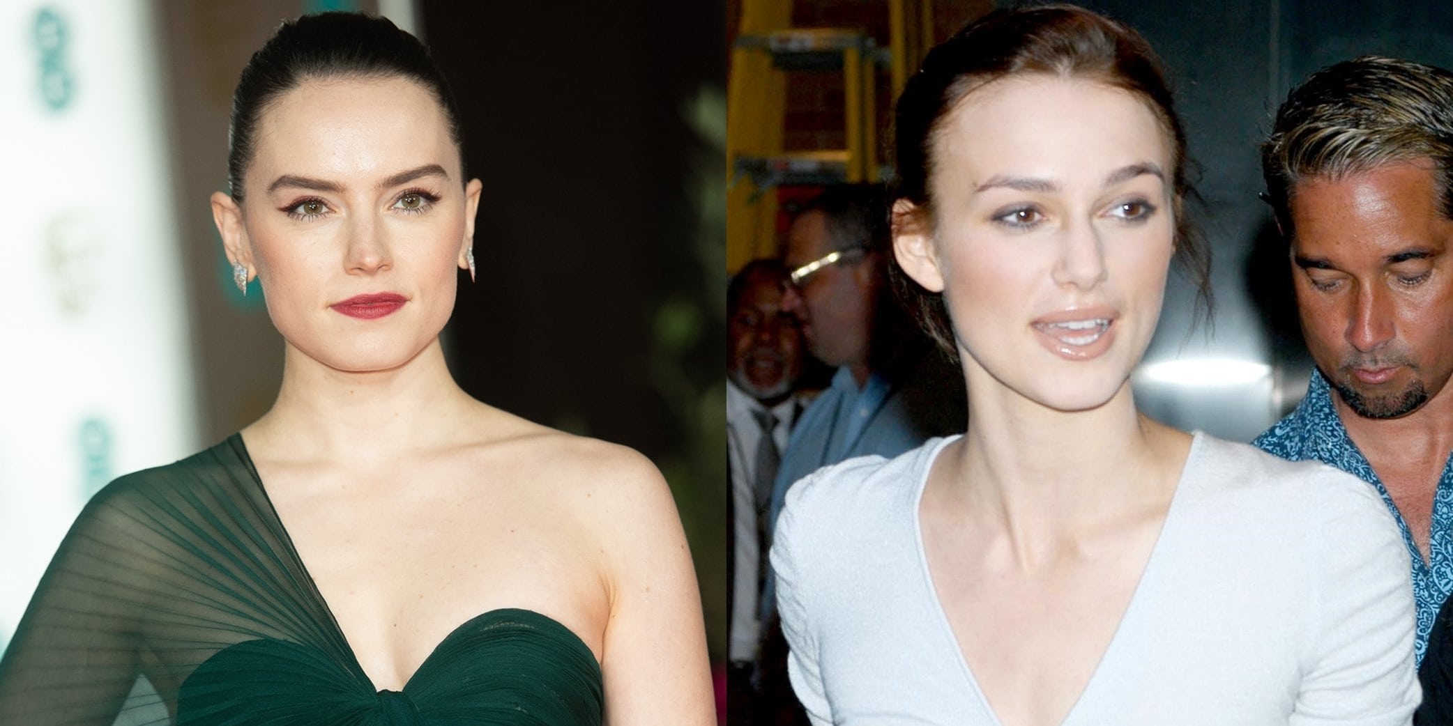 Daisy Ridley (L) expresses the desire for individual recognition beside lookalike Keira Knightley