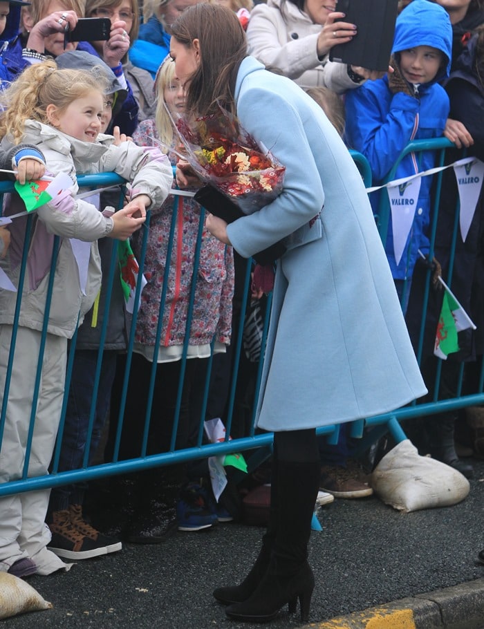 The Duchess of Cambridge in Aquatalia by Marvin K. Rhumba boots