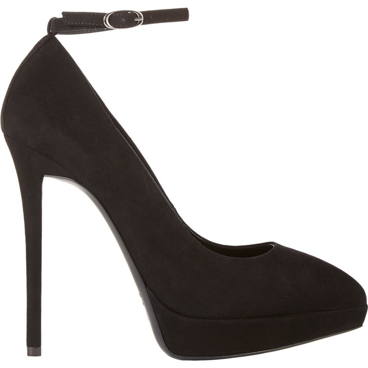 Giuseppe Zanotti Suede Ankle-Strap Platform Pumps