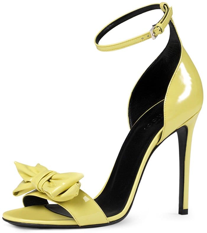 Gucci Clodine Patent Leather Sandal