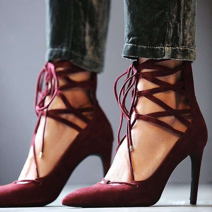 Jeffrey Campbell for Free People "Hierro" Lace-Up Pumps