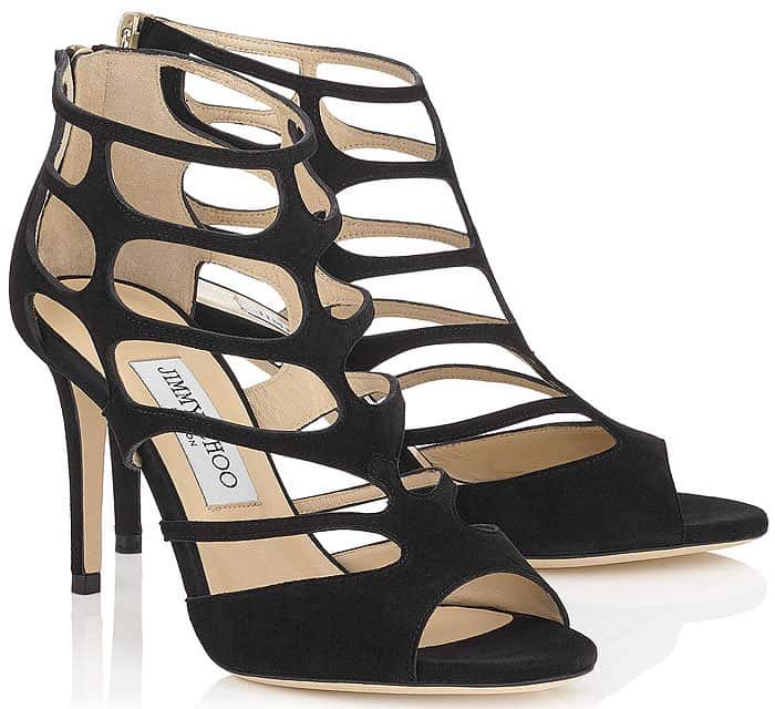 Jimmy Choo "Ren" Cutout Sandal Booties