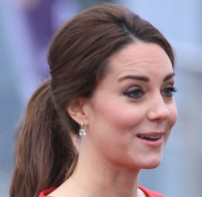 Catherine, Duchess of Cambridge accessorized with Kiki McDonough jewelry