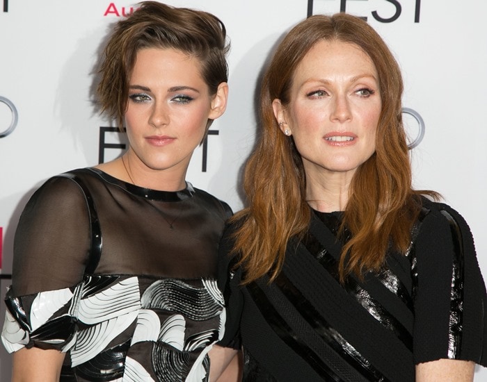 Kristen Stewart and Julianne Moore at the premiere of Still Alice held during the 2014 AFI Fest at the Dolby Theatre in Hollywood on November 12, 2014