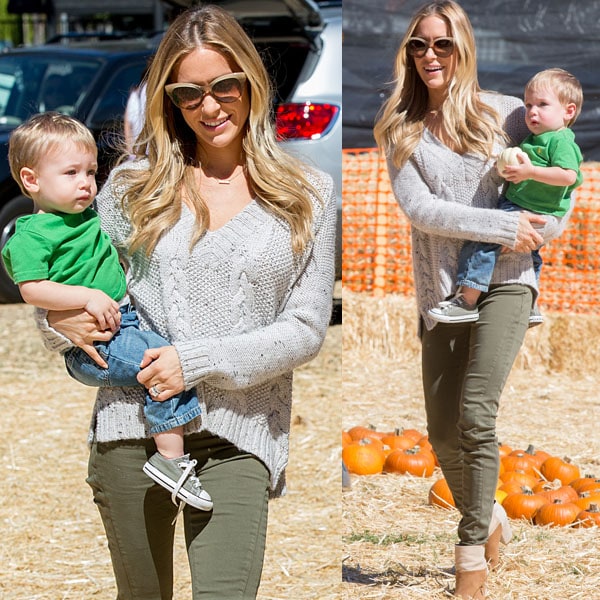 Kristin Cavallari takes her adorable little boy Camden to his first pumpkin patch ever